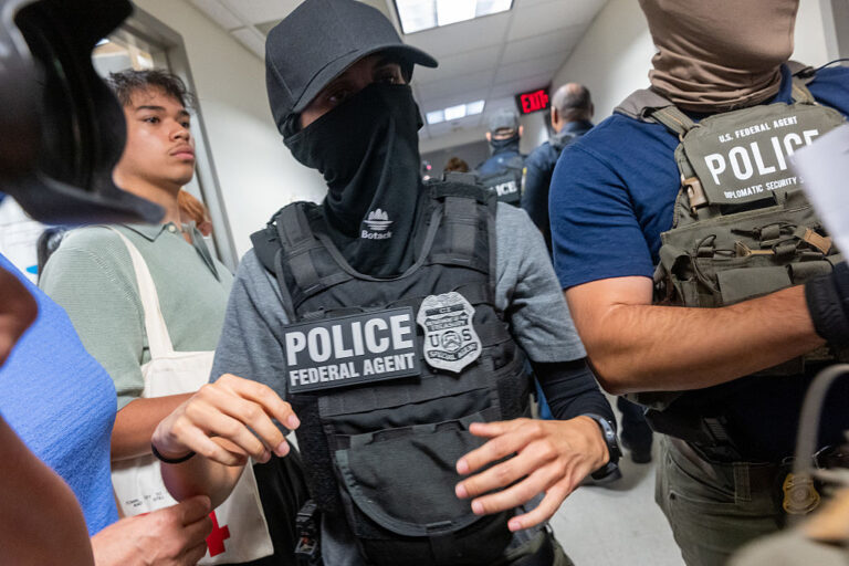 ICE arrests fell in August despite show of force in DC, Los Angeles
