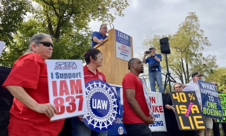 Striking St. Louis Boeing union workers file federal labor law complaint