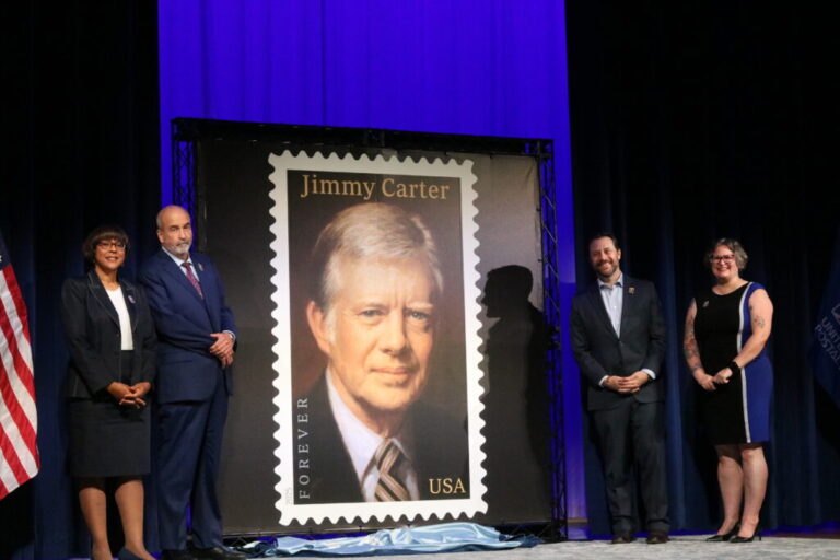 New stamp honoring Jimmy Carter unveiled on the late former president’s 101st birthday